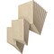 Ekena Millwork 15 3/4W x 15 3/4H x 3/8T Wood Hobby Boards, Birch, 25PK HBW16X16X375DBI - alternate 3